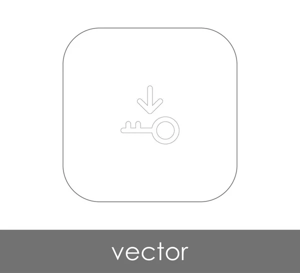 Illustration Vectorielle Icône Clé — Image vectorielle