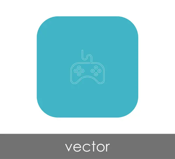 Joystick lapos ikon — Stock Vector