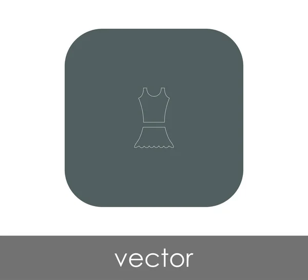 Design Ilustração Vetorial Ícone Vestido — Vetor de Stock