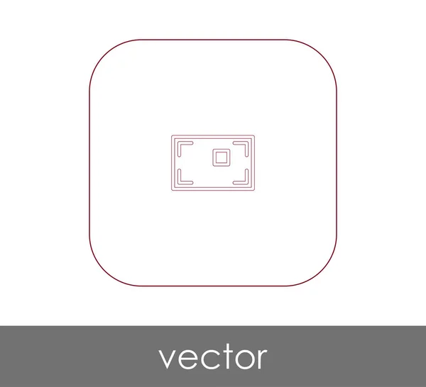 Diseño Ilustración Vectorial Del Icono Enfoque Cámara — Vector de stock