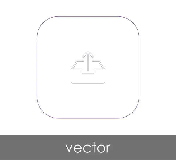 Ícone Web Download Ilustração Vetorial — Vetor de Stock