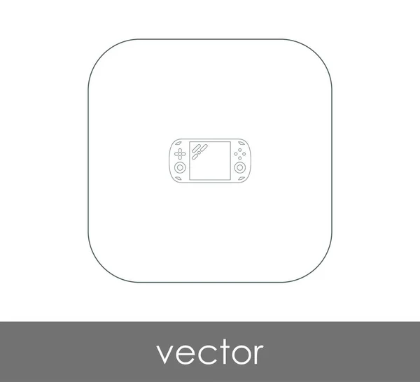 Joystick icono plano — Vector de stock