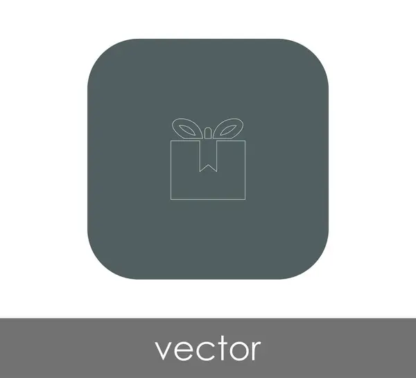Vektor Illustration Design Von Verpackten Geschenk Box Symbol — Stockvektor