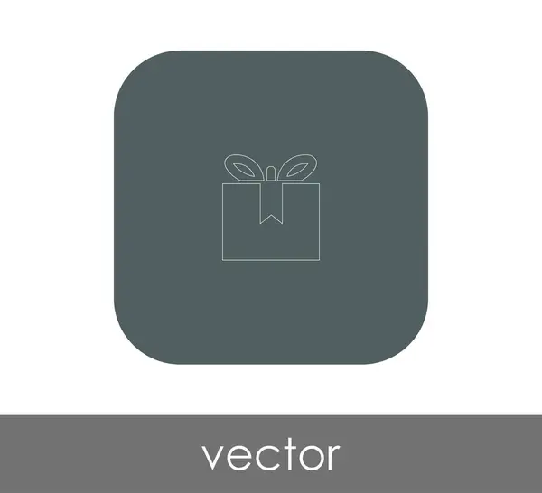 Vector Illustration Design Wrapped Gift Box Icon — Stock Vector