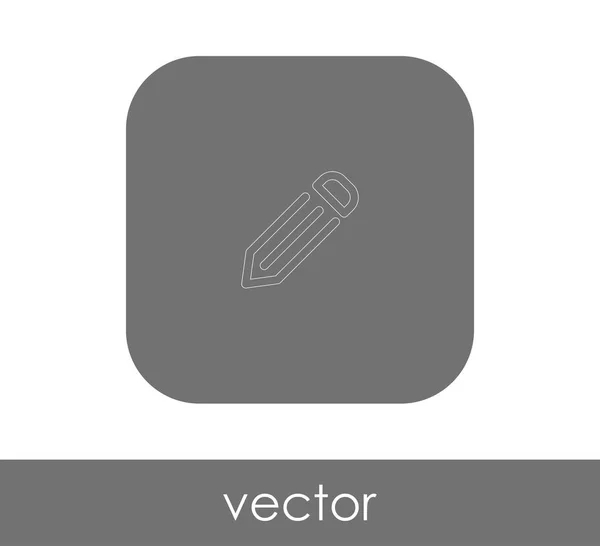 Editar Icono Con Lápiz Ilustración Vectorial — Vector de stock