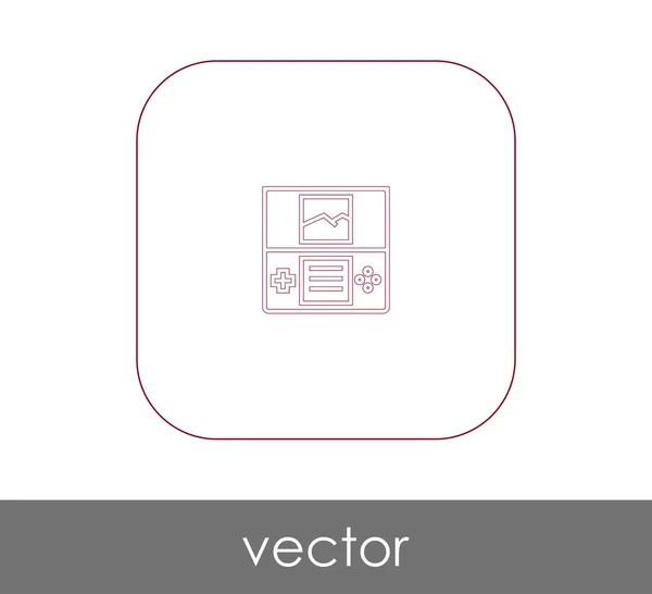 Joystick platte pictogram — Stockvector