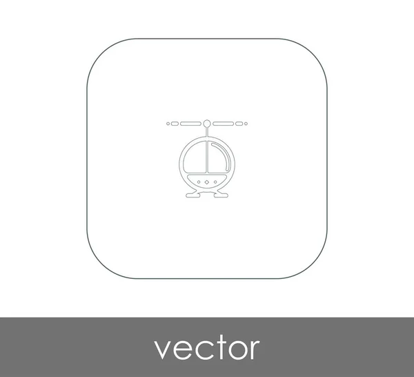 Helikopter-Websymbol — Stockvektor