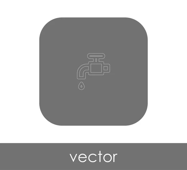 Design of faucet icon — Stock Vector