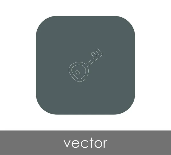 Schlüsselsymbol Für Webdesign Und Anwendungen — Stockvektor