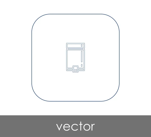Vector Ilustración Diseño Basura Icono Papelera — Vector de stock