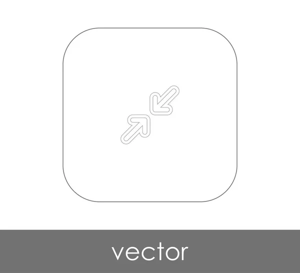 Fit nyíl ikonra — Stock Vector