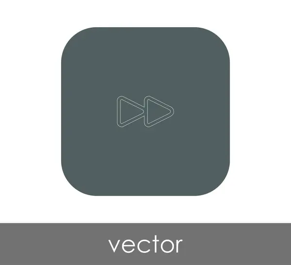 Icono de avance rápido — Vector de stock