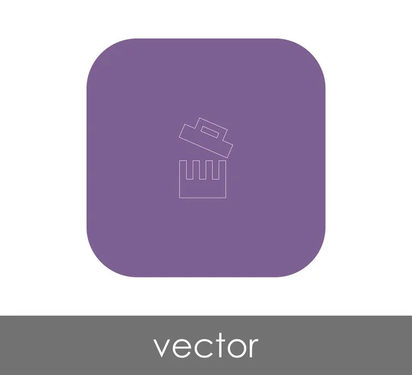 Vektor Illustration Design Des Mülleimer Symbols — Stockvektor