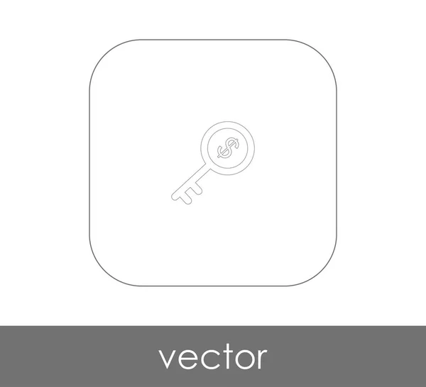Vektor Illustration Design Des Schlüsselsymbols — Stockvektor