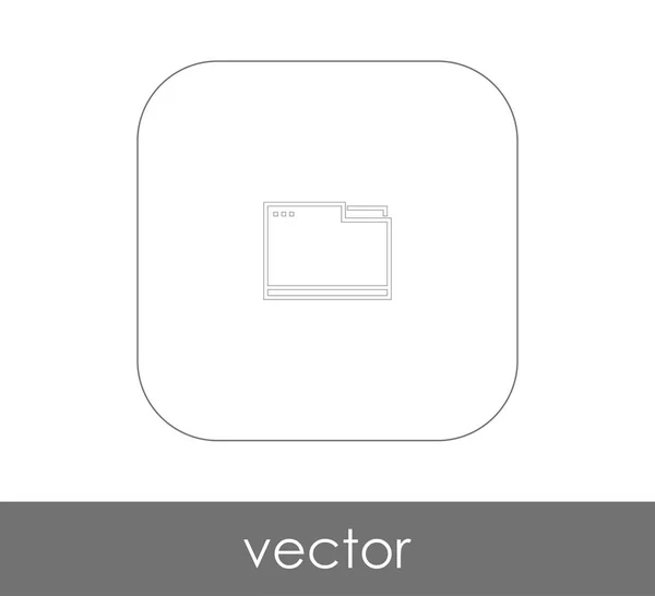 Design Ilustrație Vectorială Pictogramei Folder — Vector de stoc