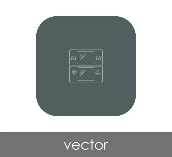 Joystick icono plano — Vector de stock