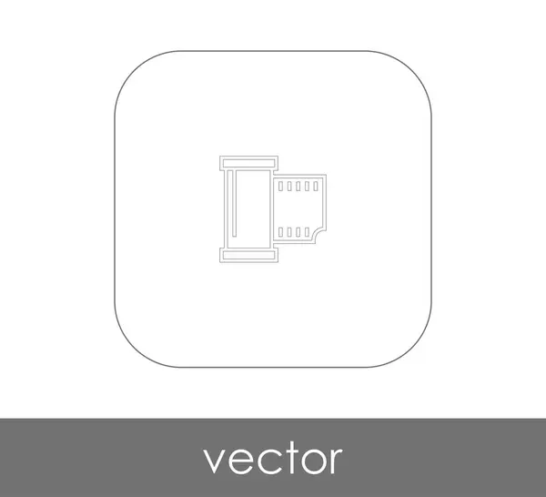 Icono Película Para Diseño Web Aplicaciones Ilustración Vectorial — Vector de stock