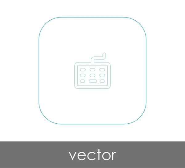 Ícone de teclado — Vetor de Stock