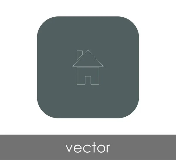 Ícone web Home — Vetor de Stock