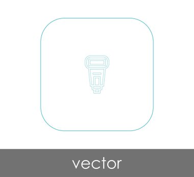 kamera flaş simgesi, vektör çizim 