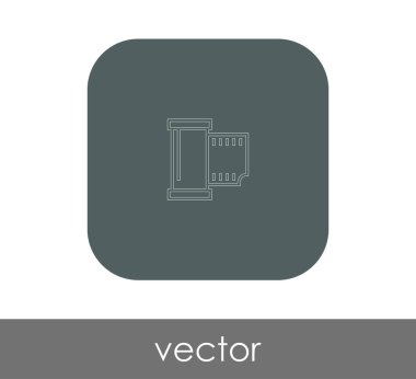 Film işareti simgesi, vektör çizim