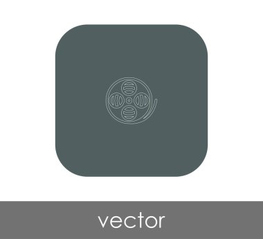 Film işareti simgesi, vektör çizim