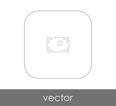 vektör çizim tasarım kamera odak simgesinin