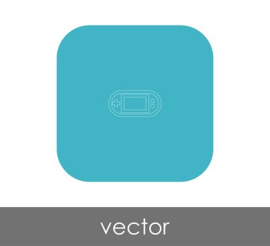 Oyun çubuğu düz simgesi