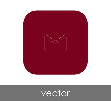 zarf simgesi, logo, vektör çizim 