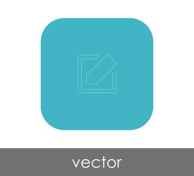 Simgeyi kalem, vektör illüstrasyonu ile düzenle    