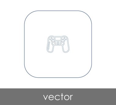 Oyun çubuğu düz simgesi