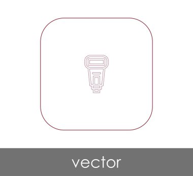 kamera flaş simgesi, vektör çizim 