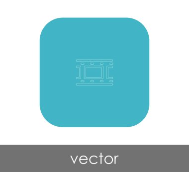 Film işareti simgesi, vektör çizim