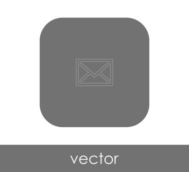 zarf simgesi, logo, vektör çizim 