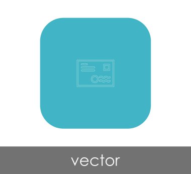 zarf simgesi, logo, vektör çizim 