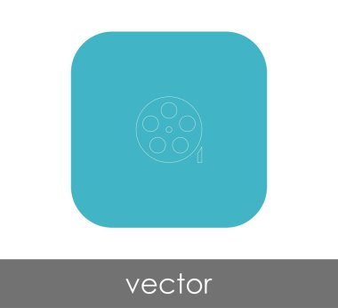 Film işareti simgesi, vektör çizim