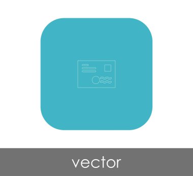 zarf simgesi, logo, vektör çizim 