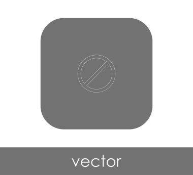 web tasarım ve uygulamaları, vektör illüstrasyon işareti simgesi yasak 