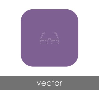web tasarım ve uygulamaları, vektör çizim için gözlük simgesi