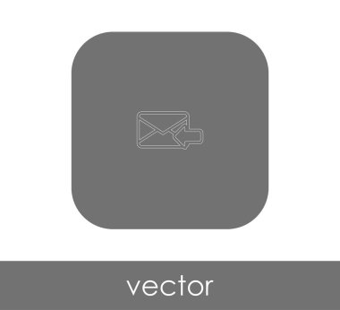 zarf simgesi, logo, vektör çizim 