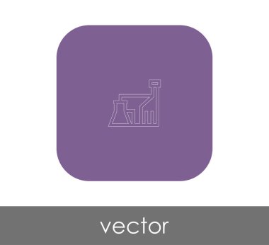 Fabrika düz simgesi