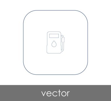 Gaz pompası kutsal kişilerin resmi, vektör çizim