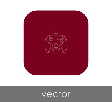 Oyun çubuğu düz simgesi