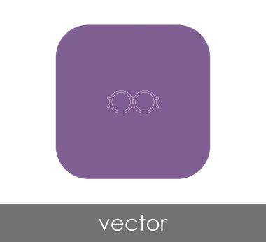 web tasarım ve uygulamaları, vektör çizim için gözlük simgesi