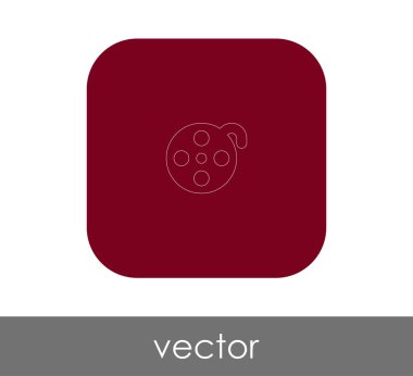 Film işareti simgesi, vektör çizim