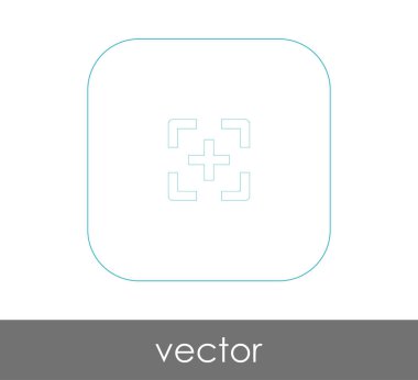 vektör çizim tasarım kamera odak simgesinin