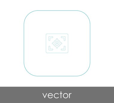 vektör çizim tasarım kamera odak simgesinin