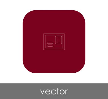 zarf simgesi, logo, vektör çizim 