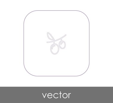 vektör çizim tasarım üzüm simgesinin