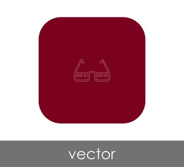 web tasarım ve uygulamaları, vektör çizim için gözlük simgesi